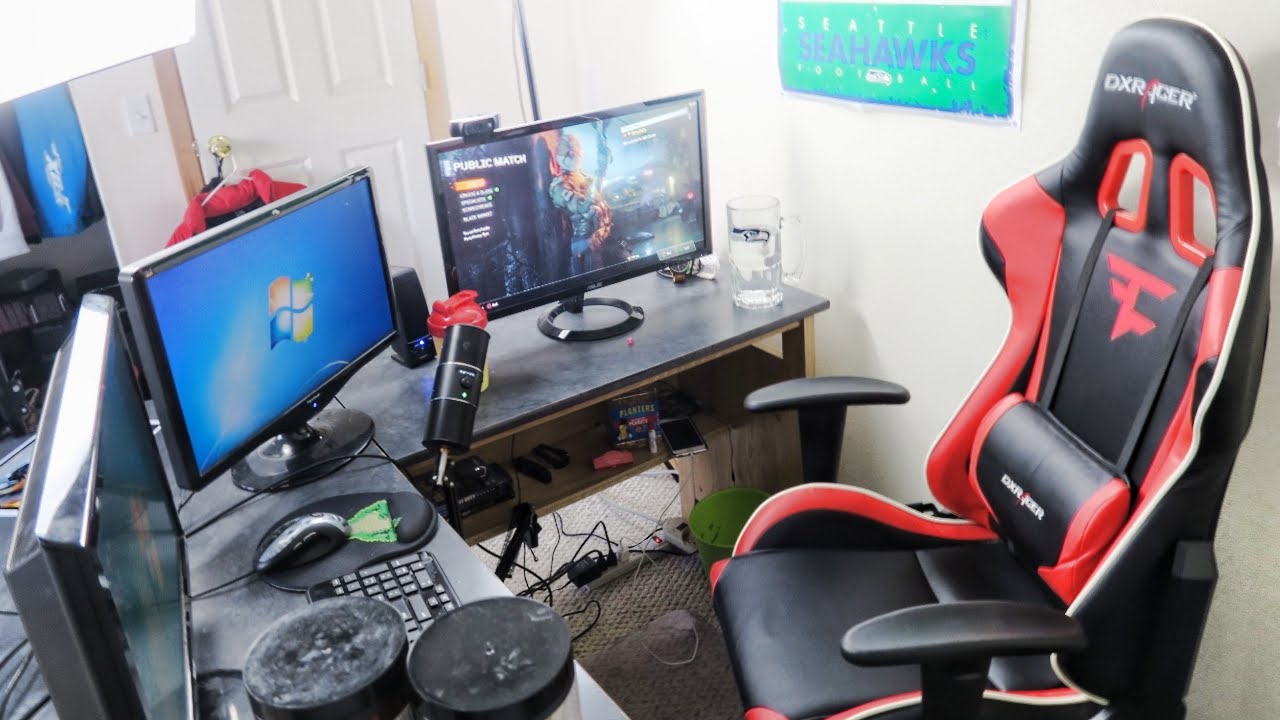 Setup 2016. Игровое кресло FAZE Clan. Игровое кресло грязное. Сетап бустера. Рабочее место Tfue.